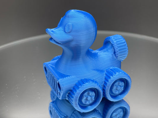 2 Inch Hydro Blue Color 3D Printed 4x4 Ducks for Duck Duck Jeep Ducking