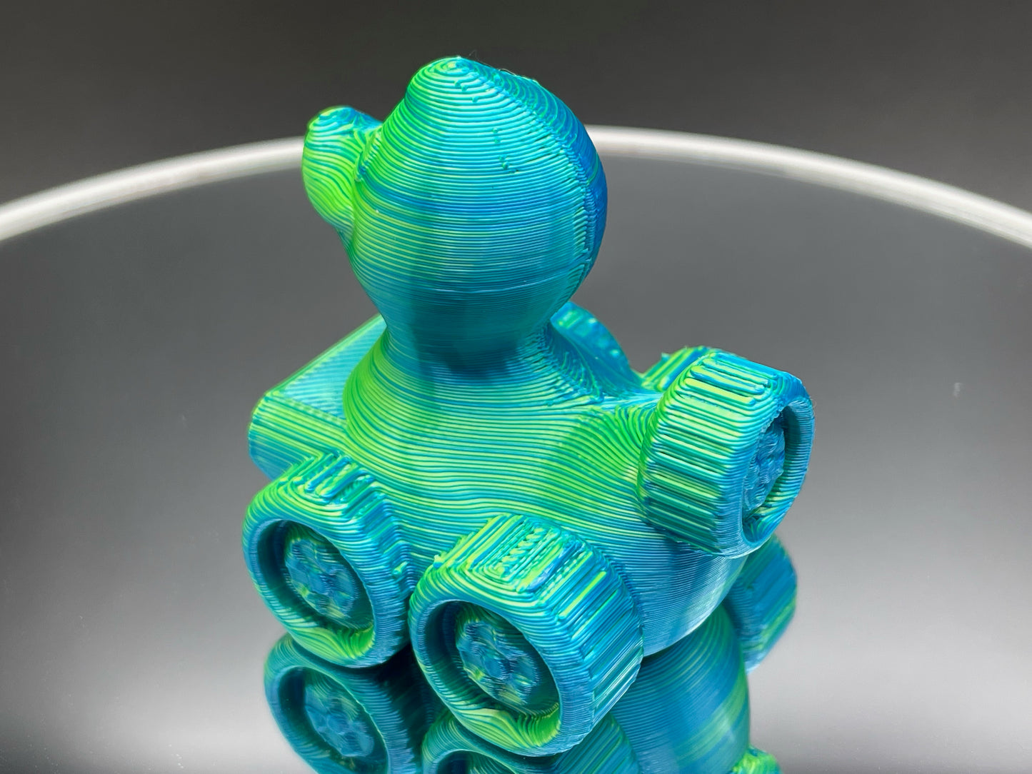 2 Inch Tie Dye 3D Printed 4x4 Ducks for Duck Duck Jeep Ducking