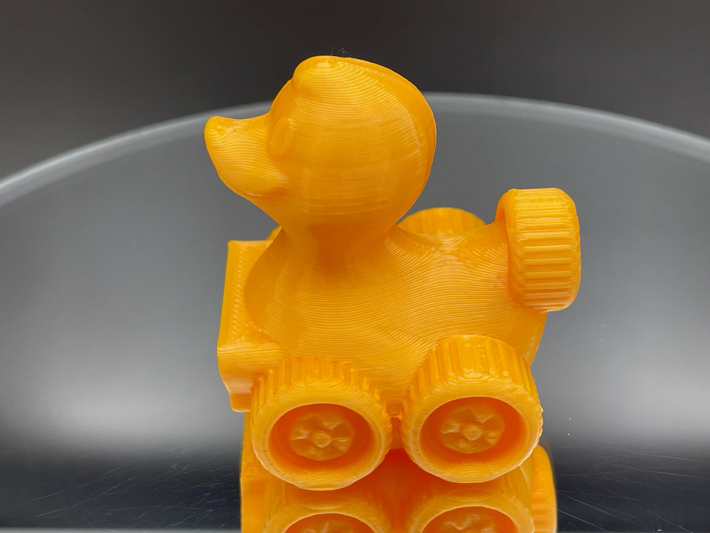 2 Inch Nacho Orange 3D Printed 4x4 Ducks for Duck Duck Jeep Ducking