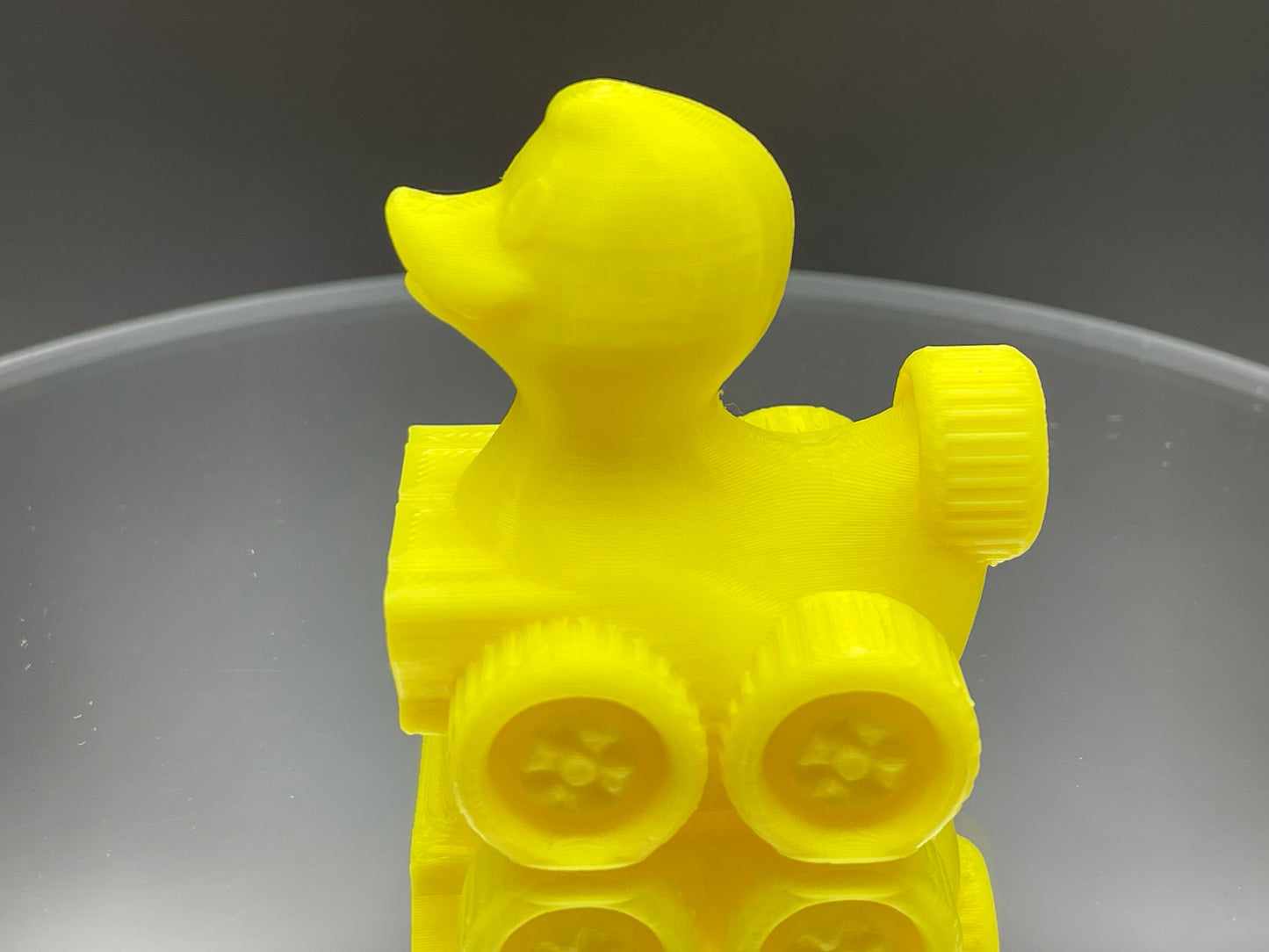 2 Inch Hella Yellow Color 3D Printed 4x4 Ducks for Duck Duck Jeep Ducking