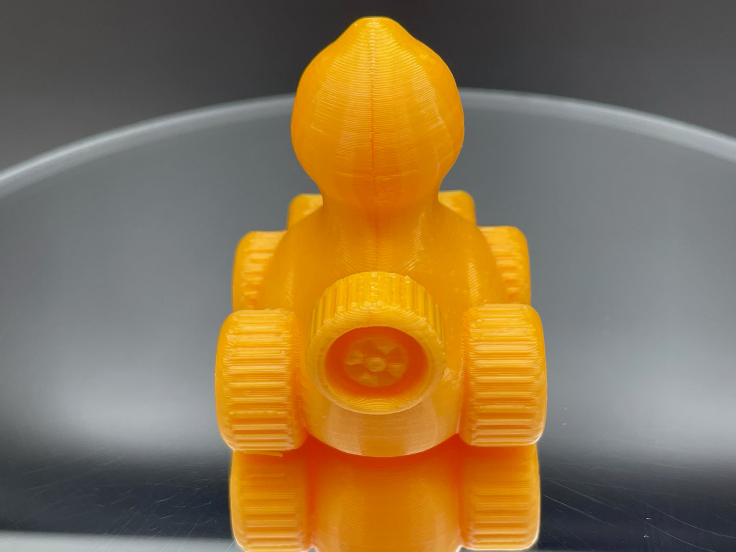 2 Inch Nacho Orange 3D Printed 4x4 Ducks for Duck Duck Jeep Ducking