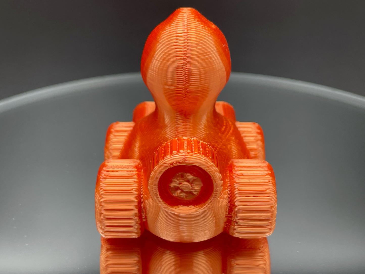 2 Inch Dragon Fire Orange 3D Printed 4x4 Ducks for Duck Duck Jeep Ducking