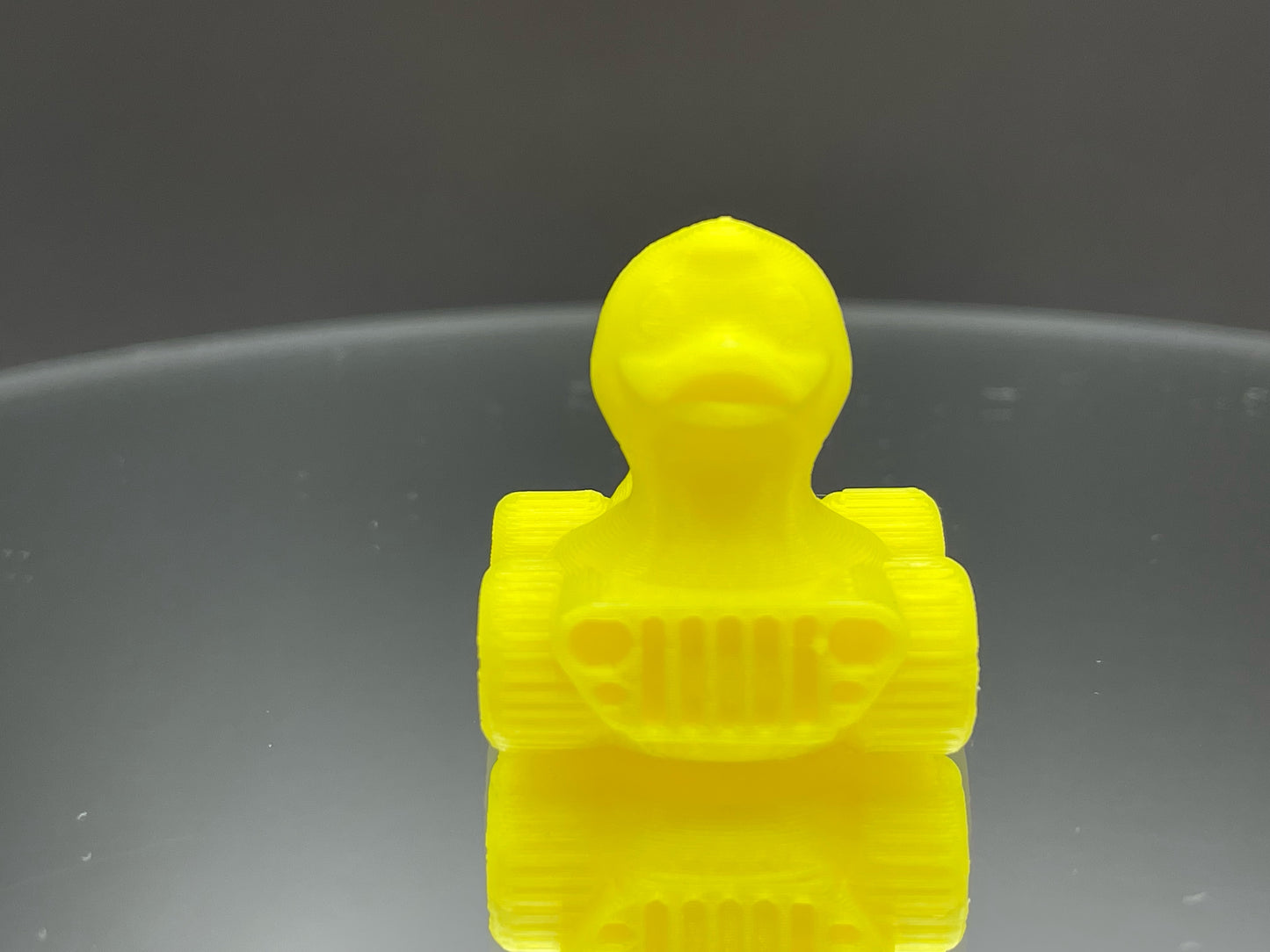 1 Inch Mini Yellow Color 3D Printed 4x4 Ducks for Duck Duck Jeep Ducking