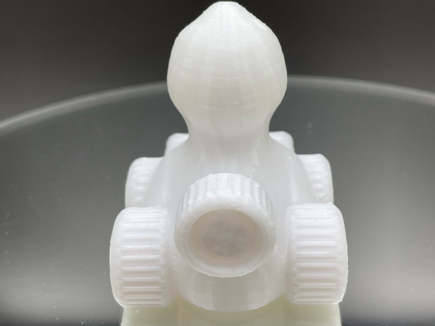 2 Inch Bright White Color 3D Printed 4x4 Ducks for Duck Duck Jeep Ducking