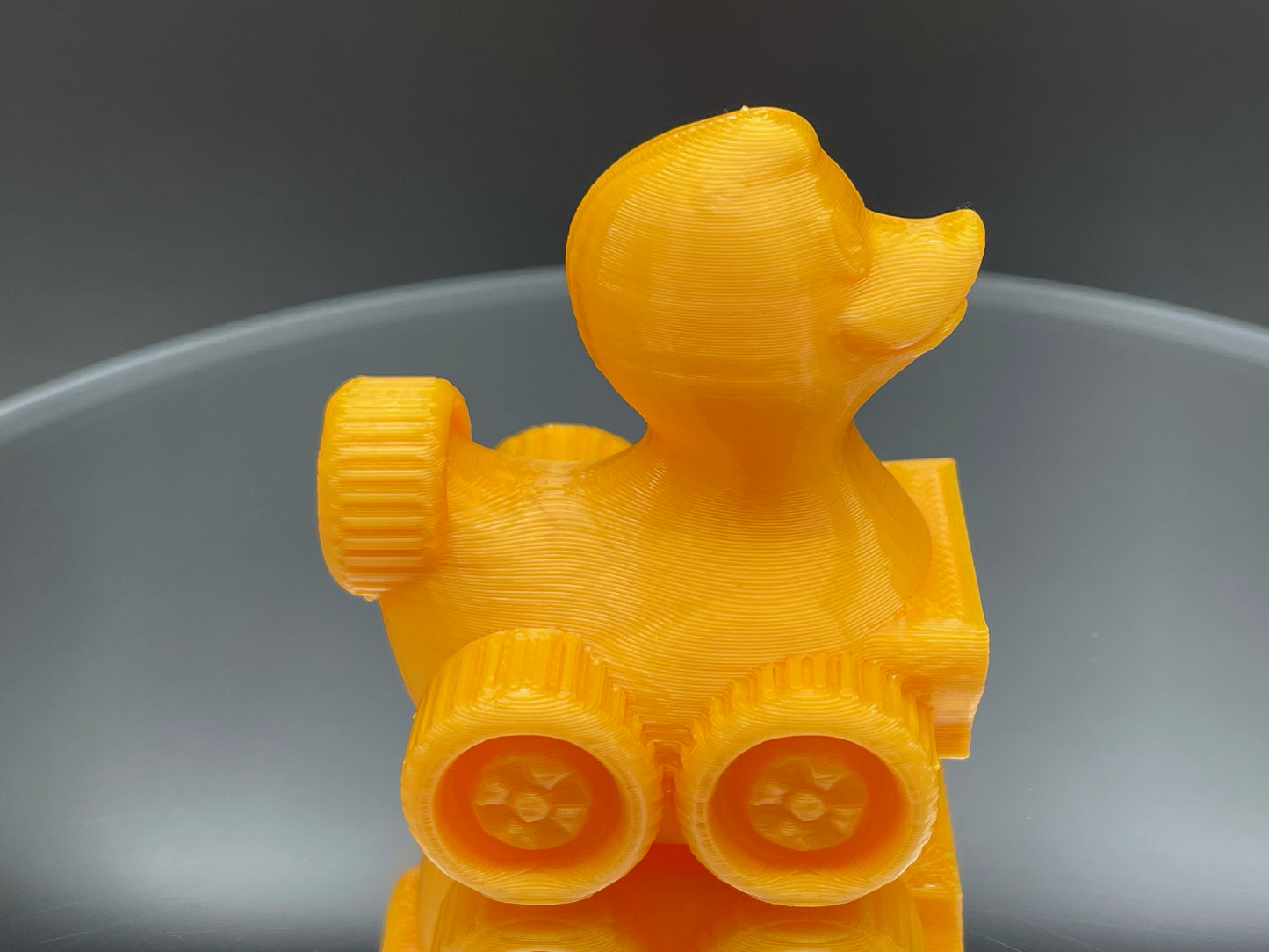 2 Inch Nacho Orange 3D Printed 4x4 Ducks for Duck Duck Jeep Ducking