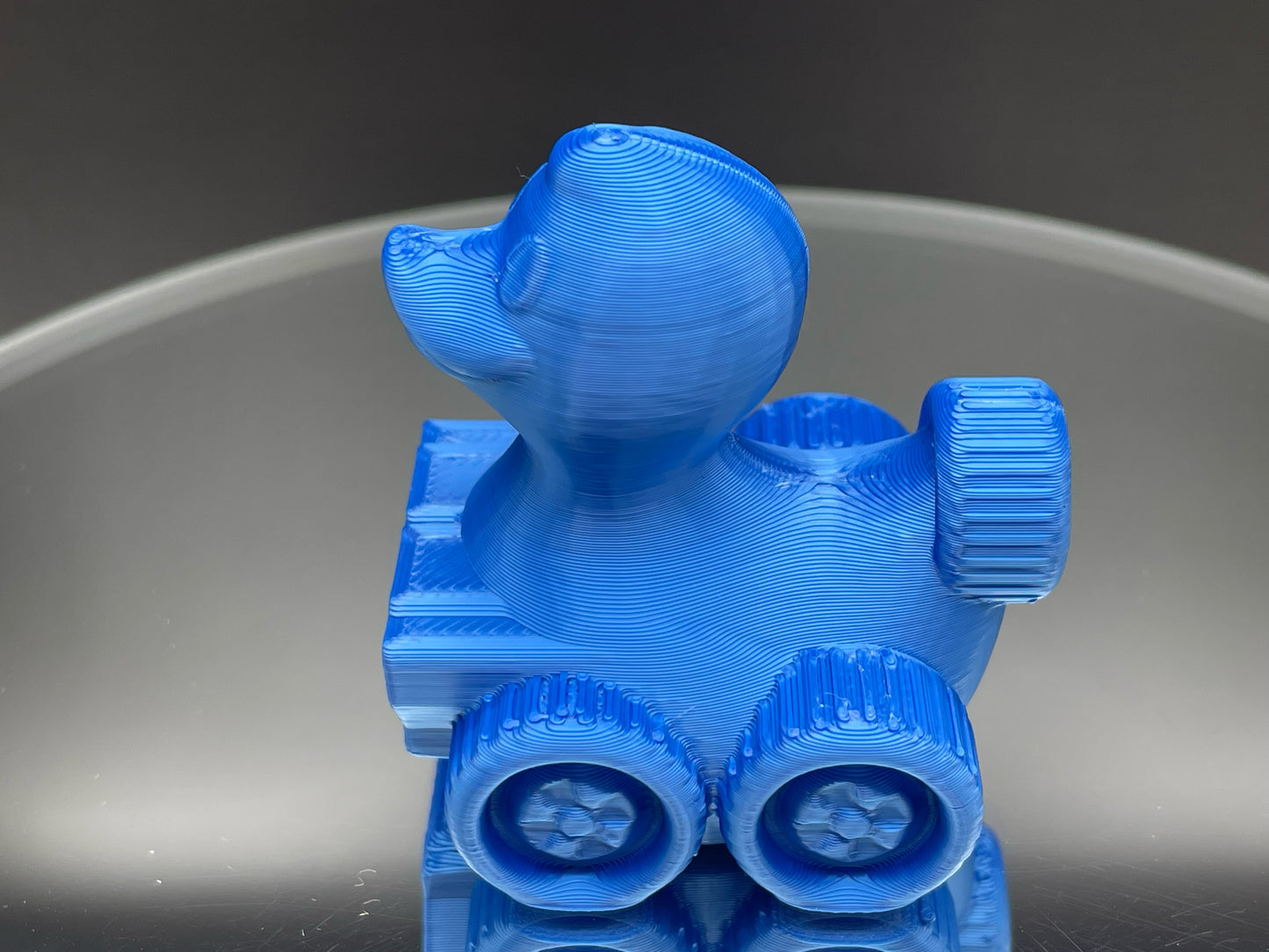 2 Inch Hydro Blue Color 3D Printed 4x4 Ducks for Duck Duck Jeep Ducking