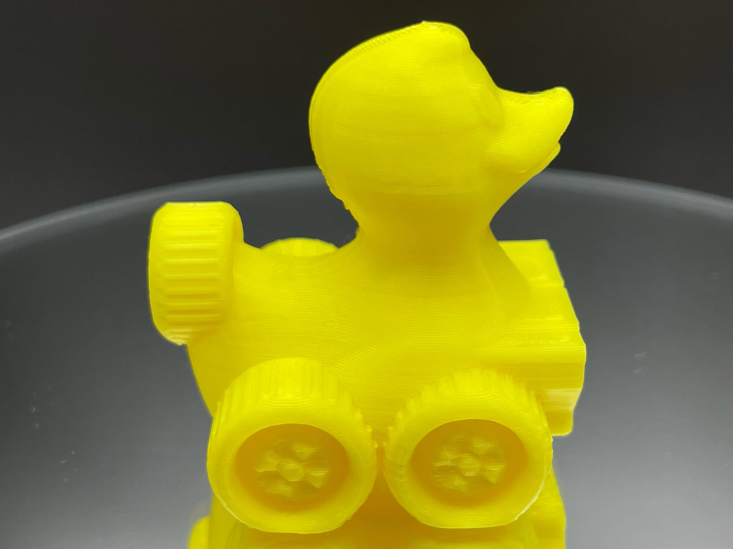 2 Inch Hella Yellow Color 3D Printed 4x4 Ducks for Duck Duck Jeep Ducking