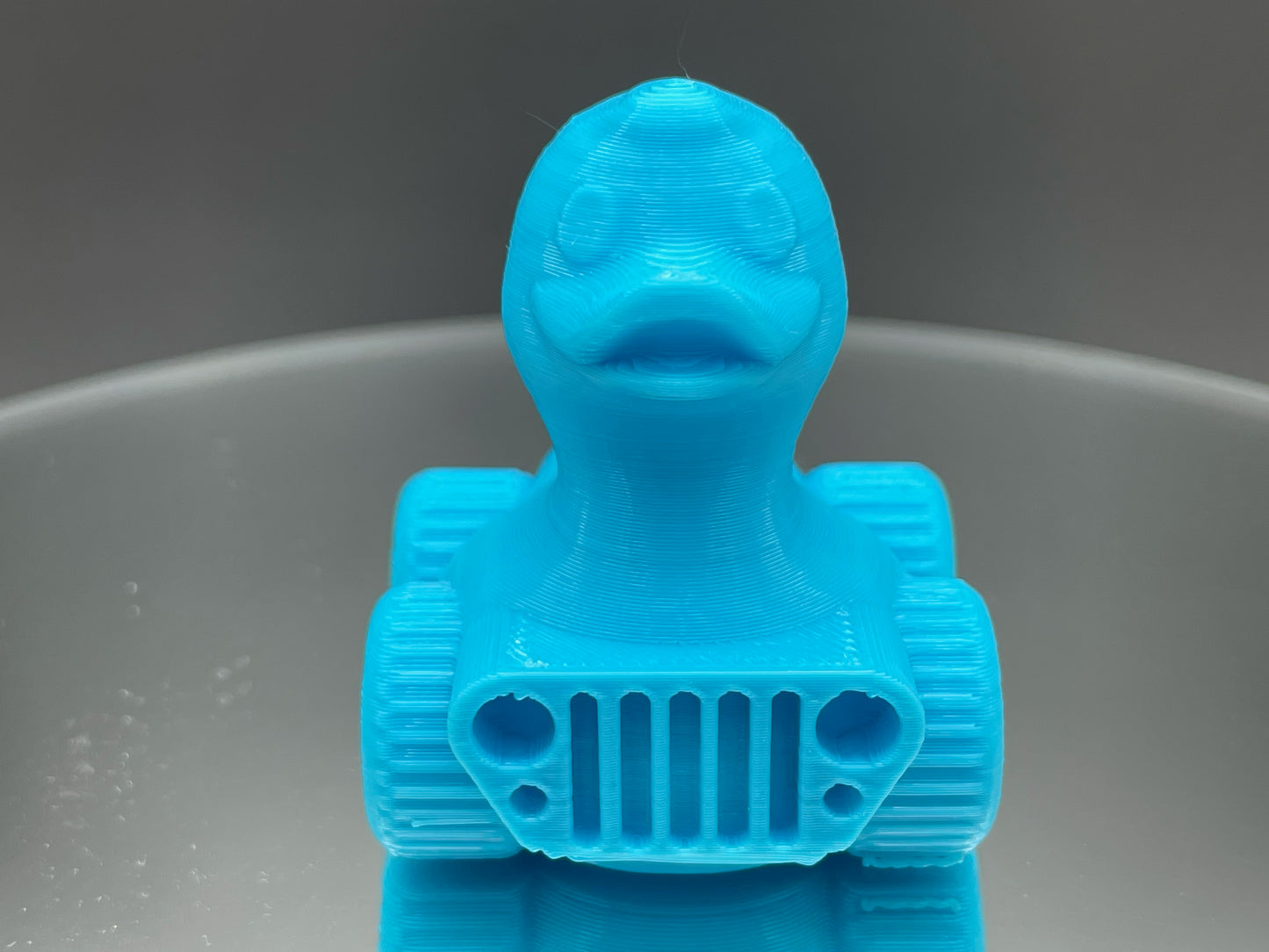 2 Inch Chief Blue Color 3D Printed 4x4 Ducks for Duck Duck Jeep Ducking