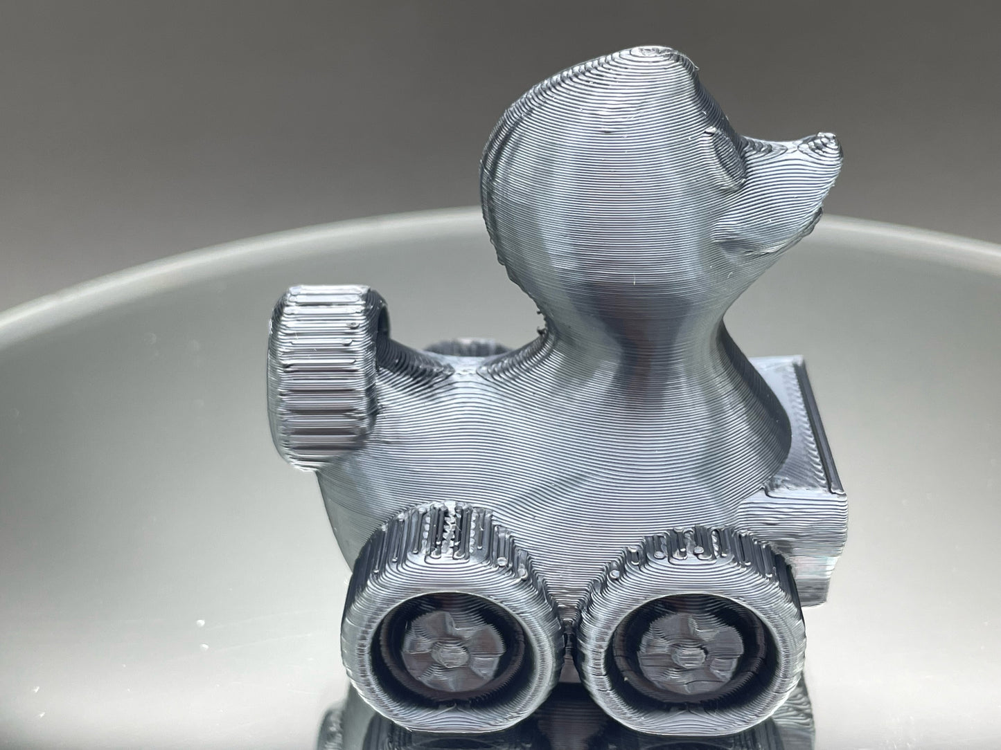 2 Inch Granite Crystal Color 3D Printed 4x4 Ducks for Duck Duck Jeep Ducking