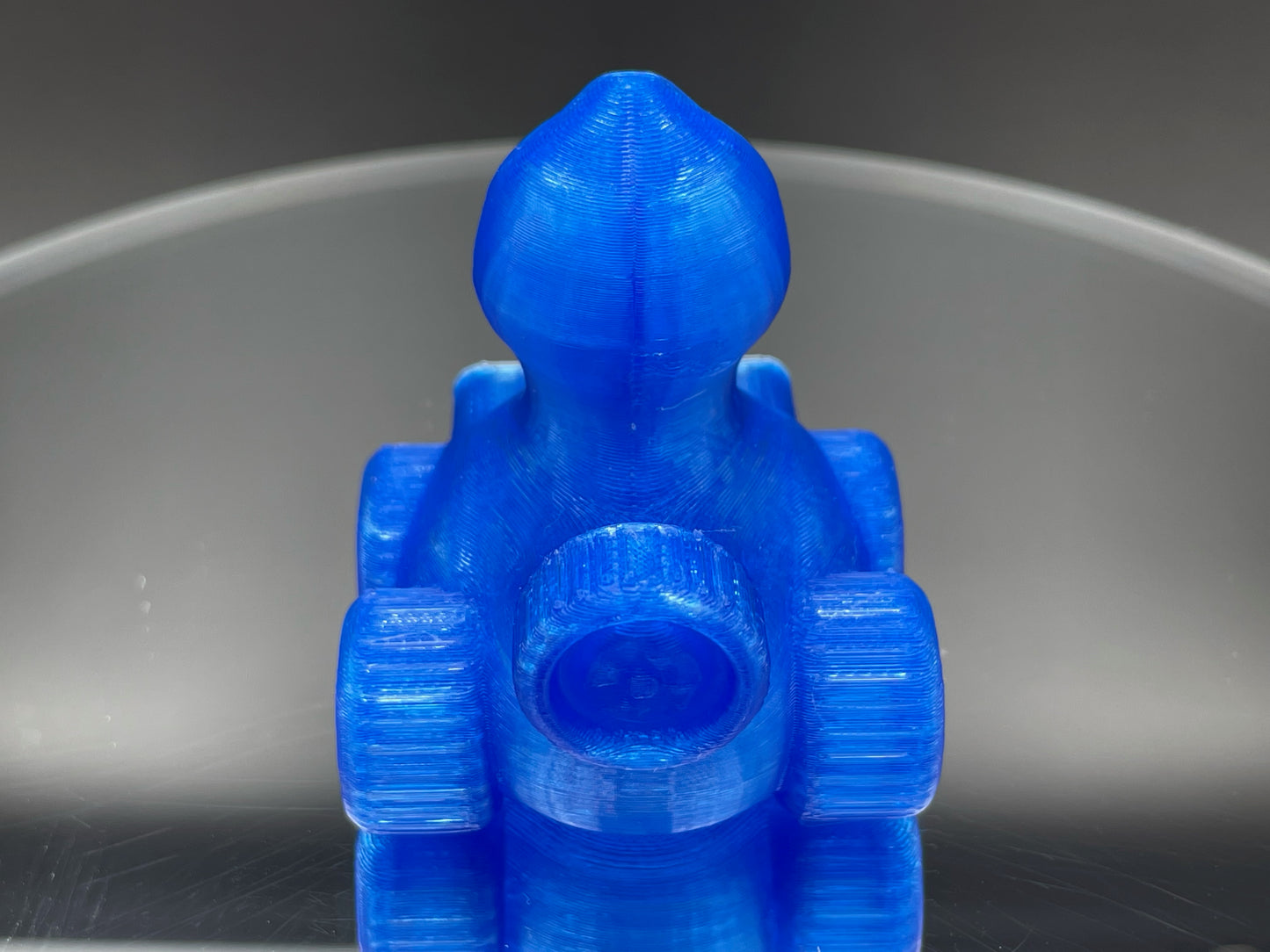 2 Inch Clear Blue 3D Printed 4x4 Ducks for Duck Duck Jeep Ducking