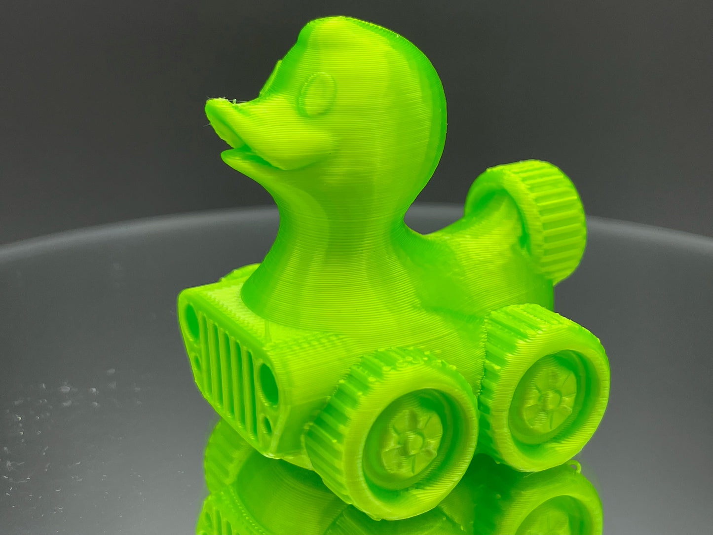 2 Inch High Velocity Color 3D Printed 4x4 Ducks for Duck Duck Jeep Ducking