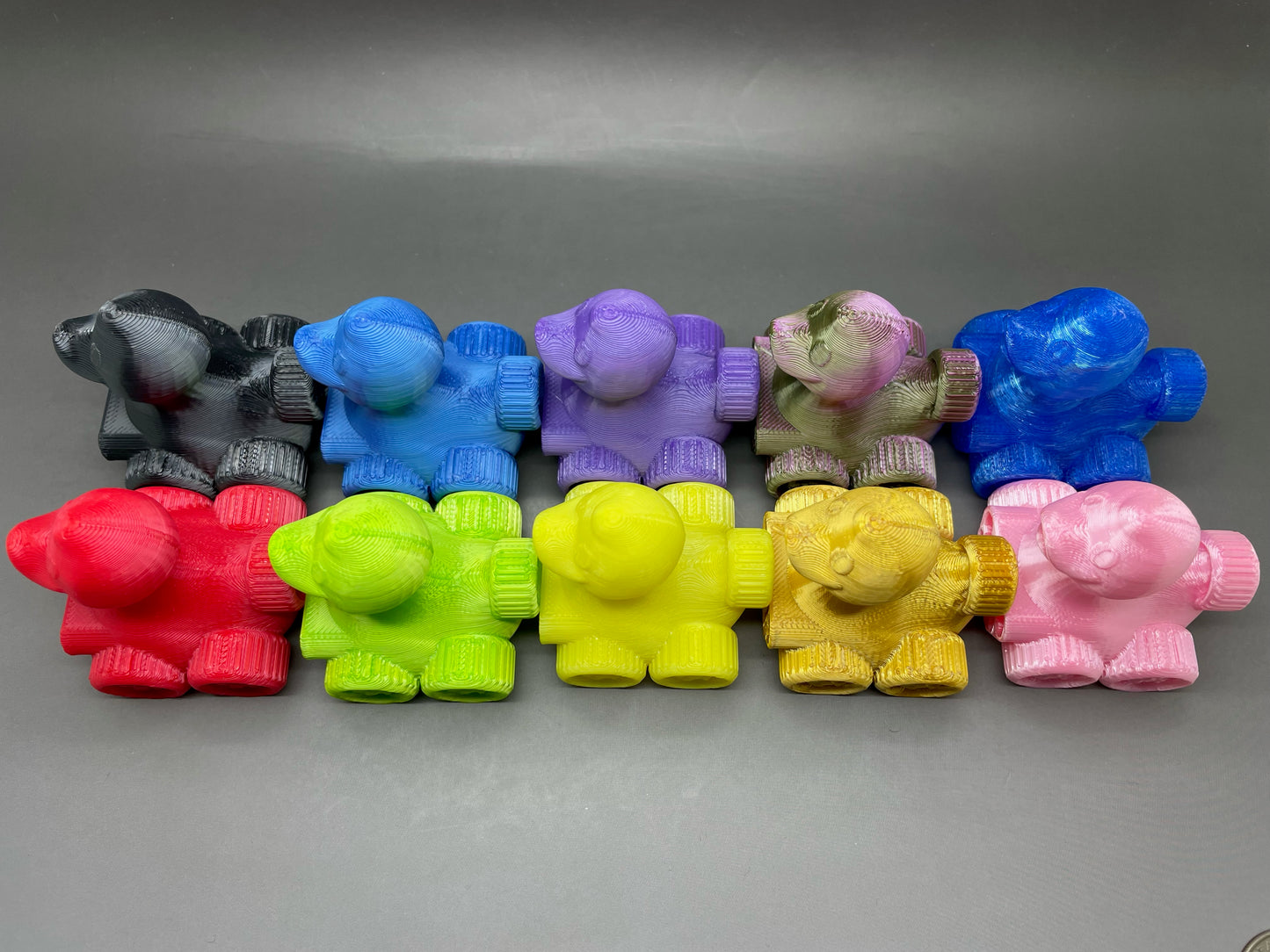 10 Duck Party Pack Random Colors 3D Printed 2 inch 4x4 Ducks for Duck Duck Jeep Ducking