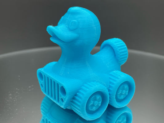 2 Inch Chief Blue Color 3D Printed 4x4 Ducks for Duck Duck Jeep Ducking