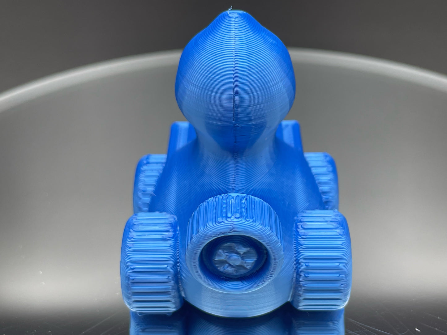 2 Inch Hydro Blue Color 3D Printed 4x4 Ducks for Duck Duck Jeep Ducking