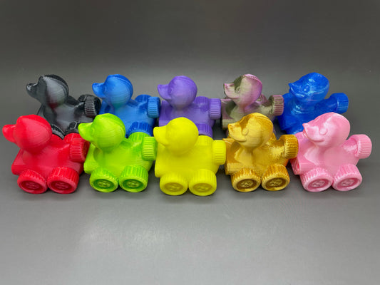 10 Duck Party Pack Random Colors 3D Printed 2 inch 4x4 Ducks for Duck Duck Jeep Ducking