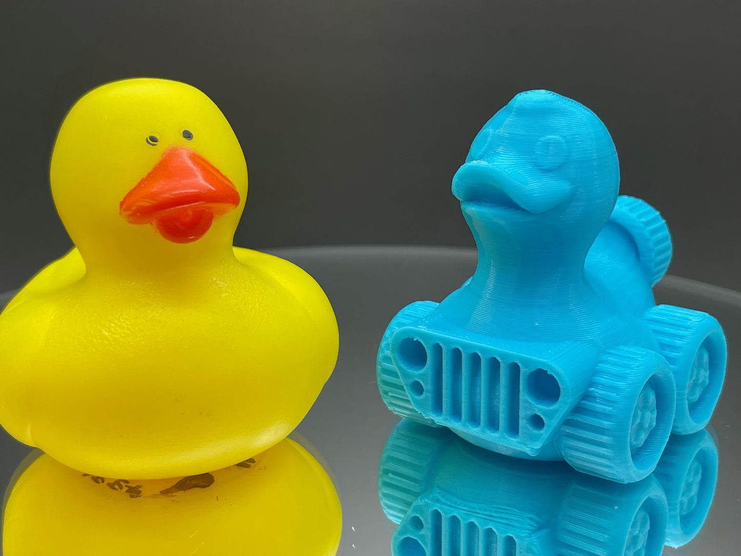 2 Inch Chief Blue Color 3D Printed 4x4 Ducks for Duck Duck Jeep Ducking