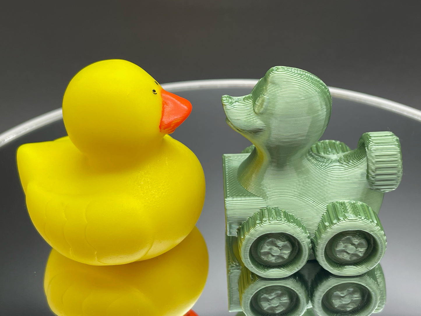 2 Inch Bronze Color 3D Printed 4x4 Ducks for Duck Duck Jeep Ducking