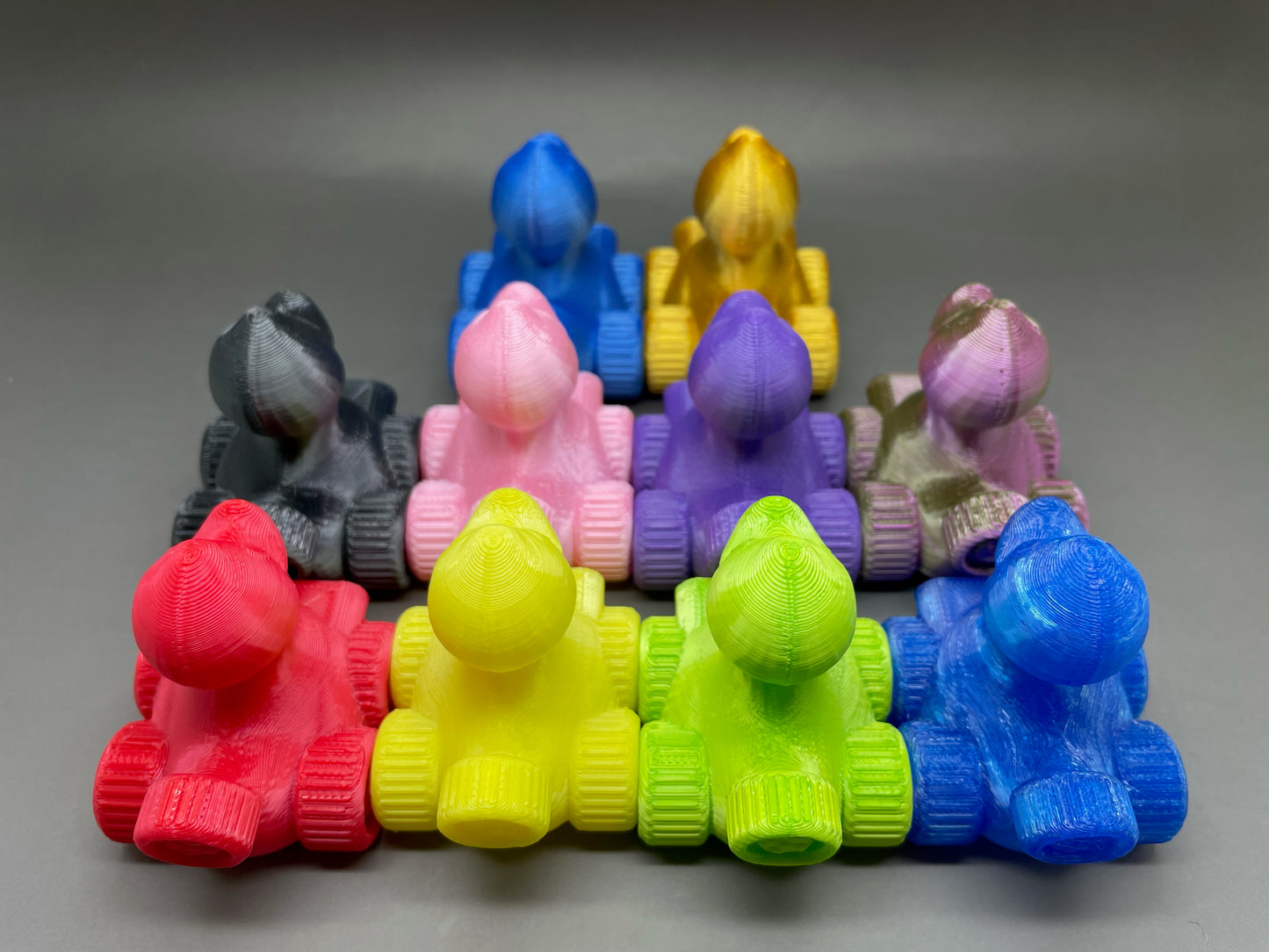 10 Duck Party Pack Random Colors 3D Printed 2 inch 4x4 Ducks for Duck Duck Jeep Ducking