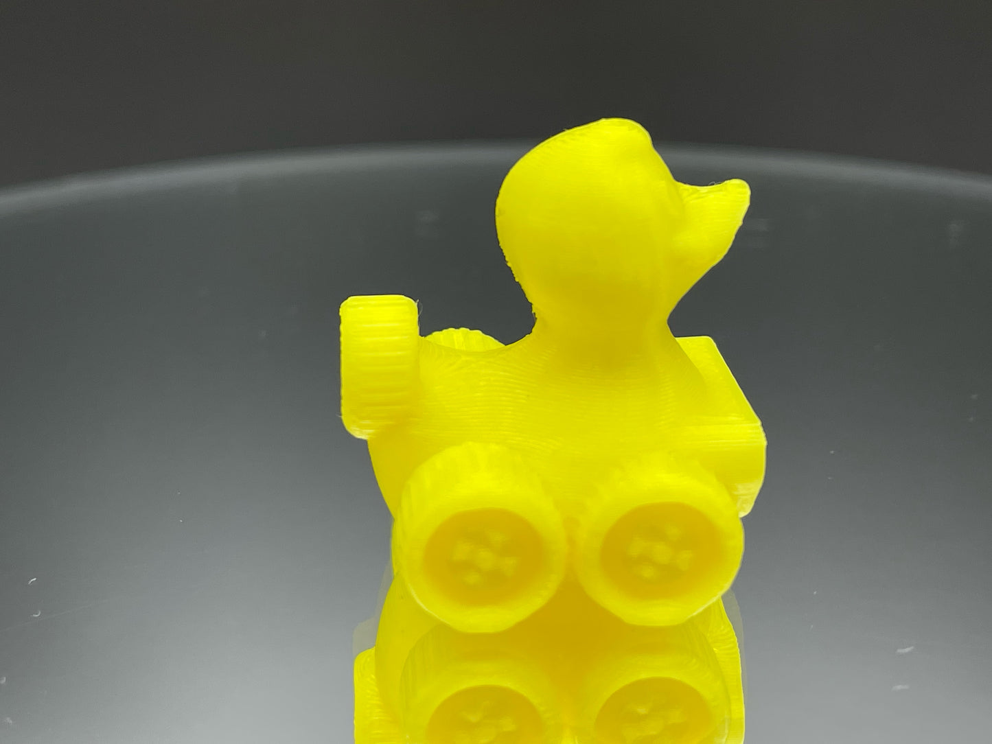 1 Inch Mini Yellow Color 3D Printed 4x4 Ducks for Duck Duck Jeep Ducking