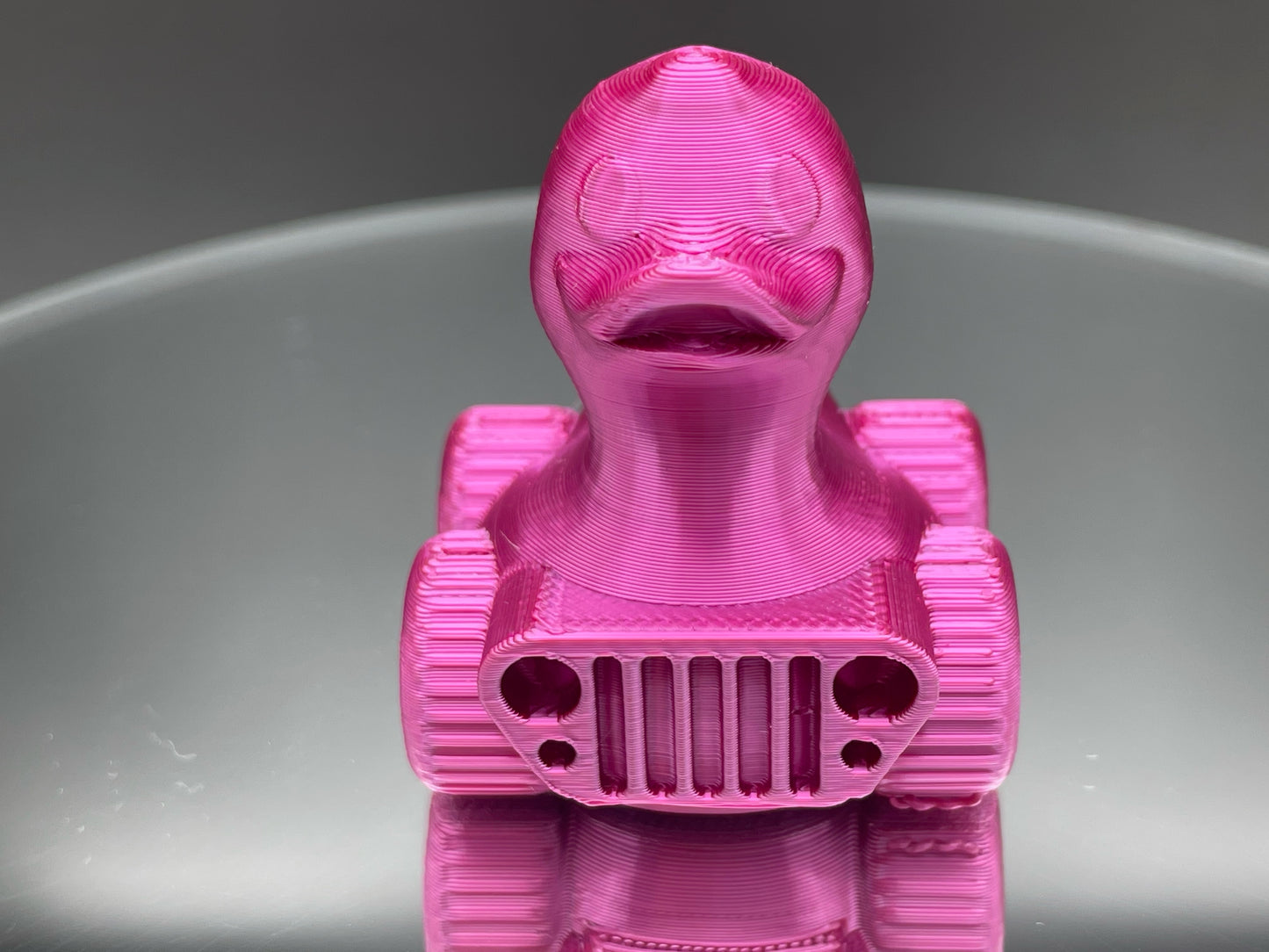 2 Inch Pink Tuscadero 3D Printed 4x4 Ducks for Duck Duck Jeep Ducking