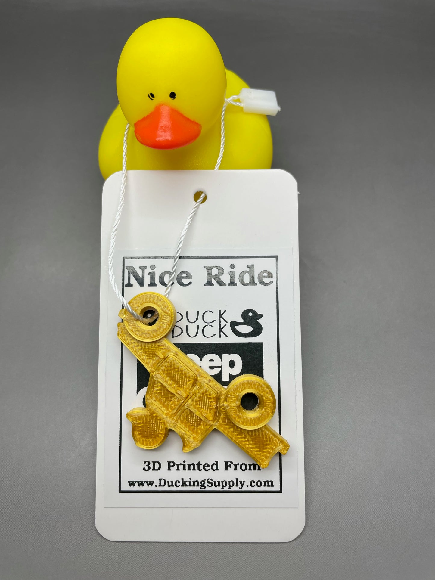 Ducking Tag Kit Gladiator Style 3D Printed KeyChains Ducks for Duck Duck Jeep Ducking