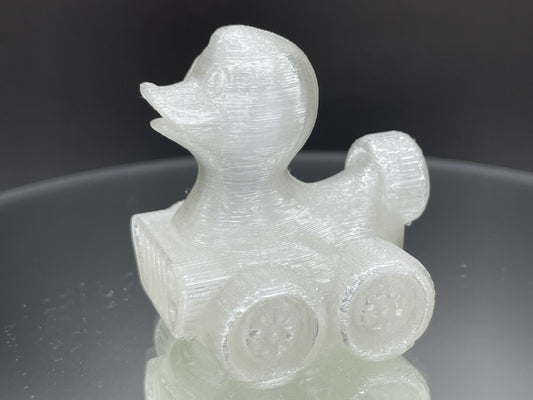 2 Inch Crystal Clear 3D Printed 4x4 Ducks for Duck Duck Jeep Ducking