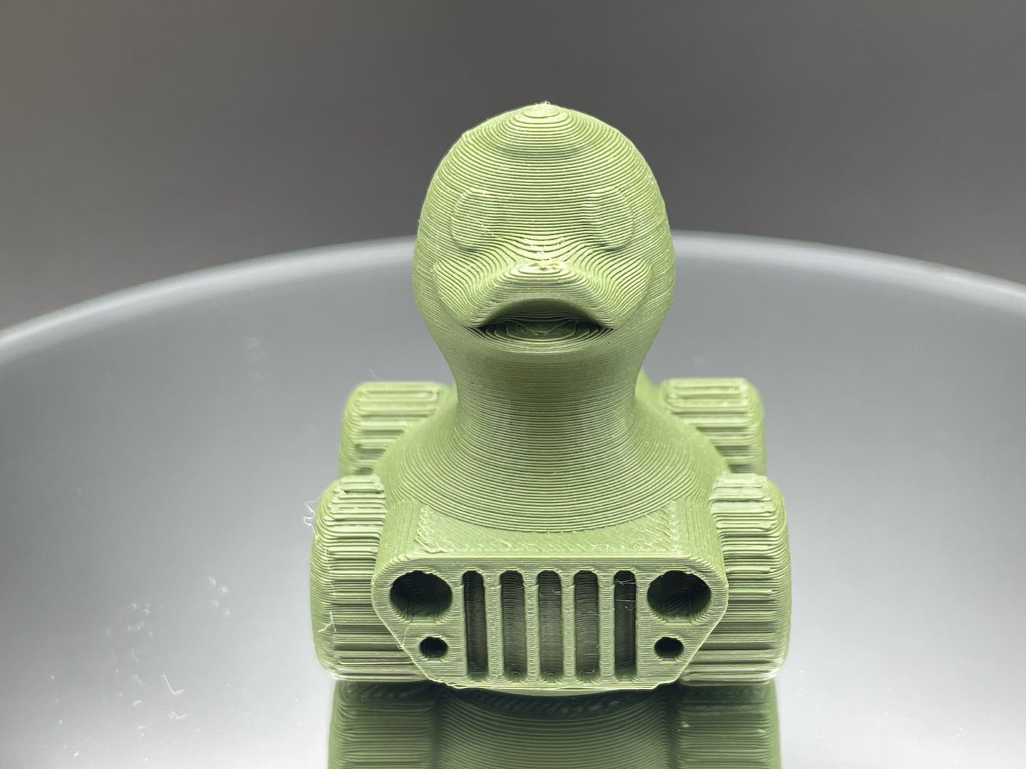 2 Inch Sarge Green Color 3D Printed 4x4 Ducks for Duck Duck Jeep Ducking